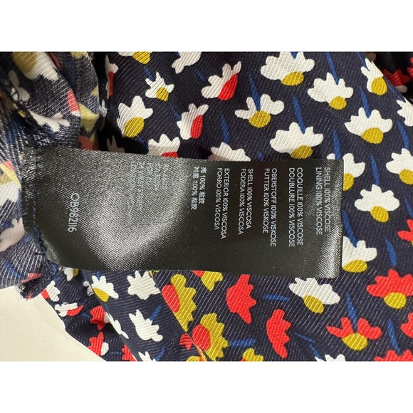 Maeve Anthropologie Mini Dress Floral Print Puff Sleeve Casual US 10 - Picture 4 of 7